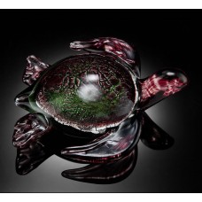 Swimming Sea Turtle Art Glass Statue/Figurine, Red/Green by SPI Home 76004 725739760048  312086891832